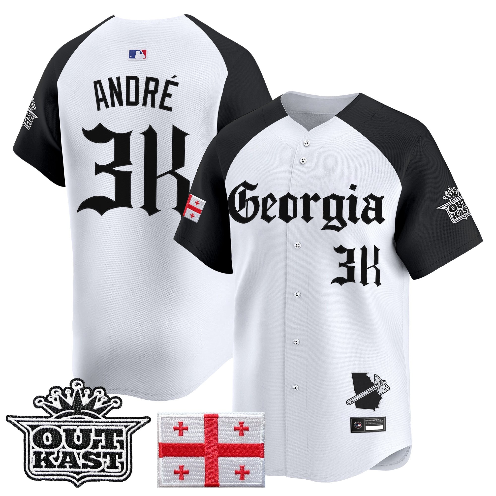 ATL 'Georgia x Outkast Gothic Edition' Vapor Premier Limited Jersey - Stitched