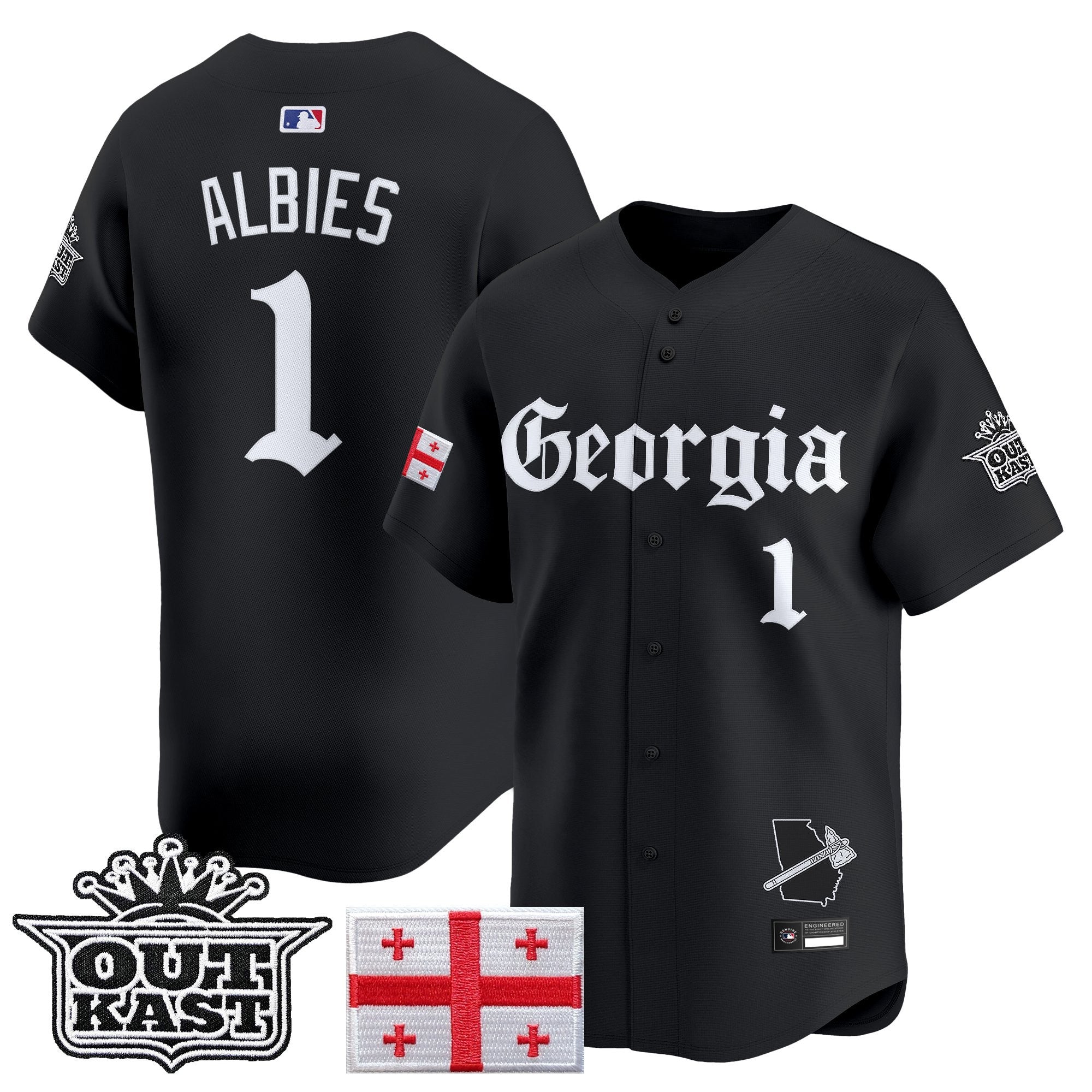 ATL 'Georgia x Outkast Gothic Edition' Vapor Premier Limited Jersey - Stitched
