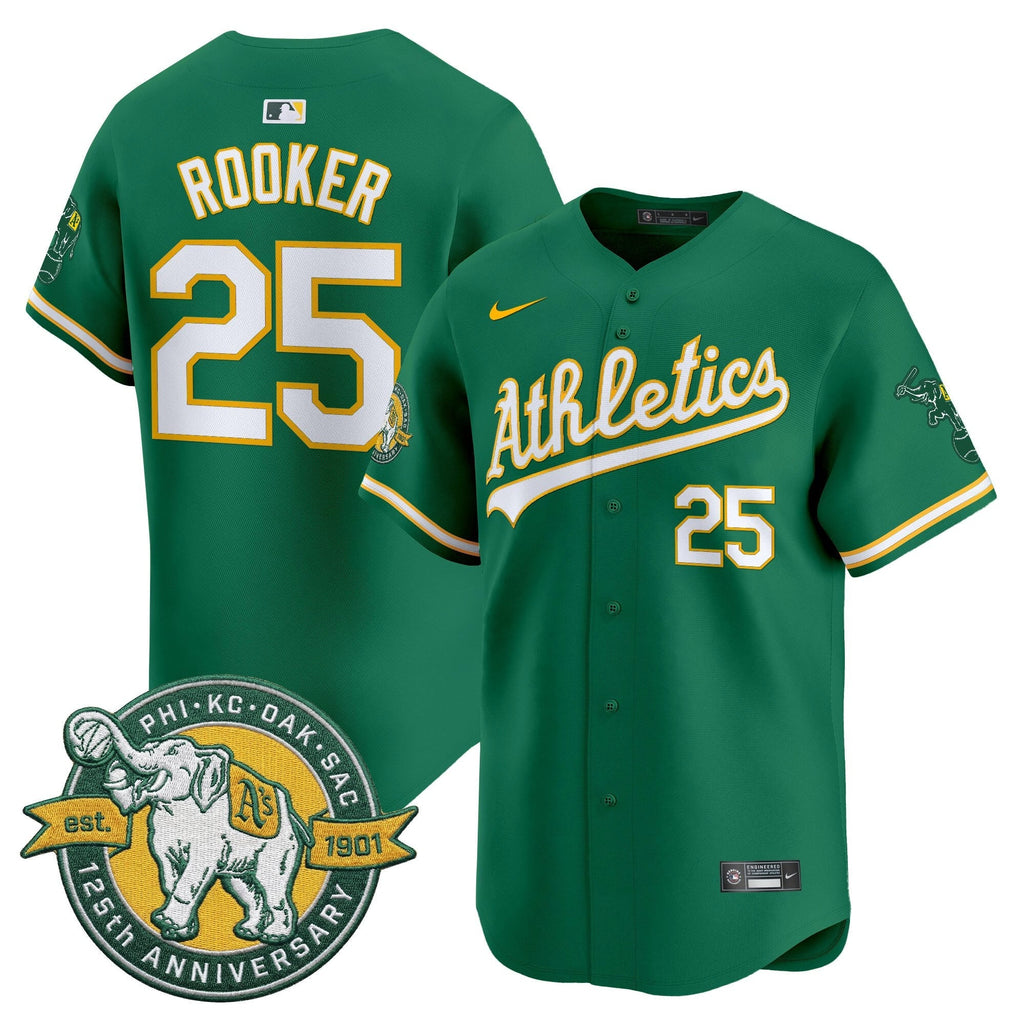 OAK 125th Anniversary Patch Vapor Premier Limited Jersey - Stitched