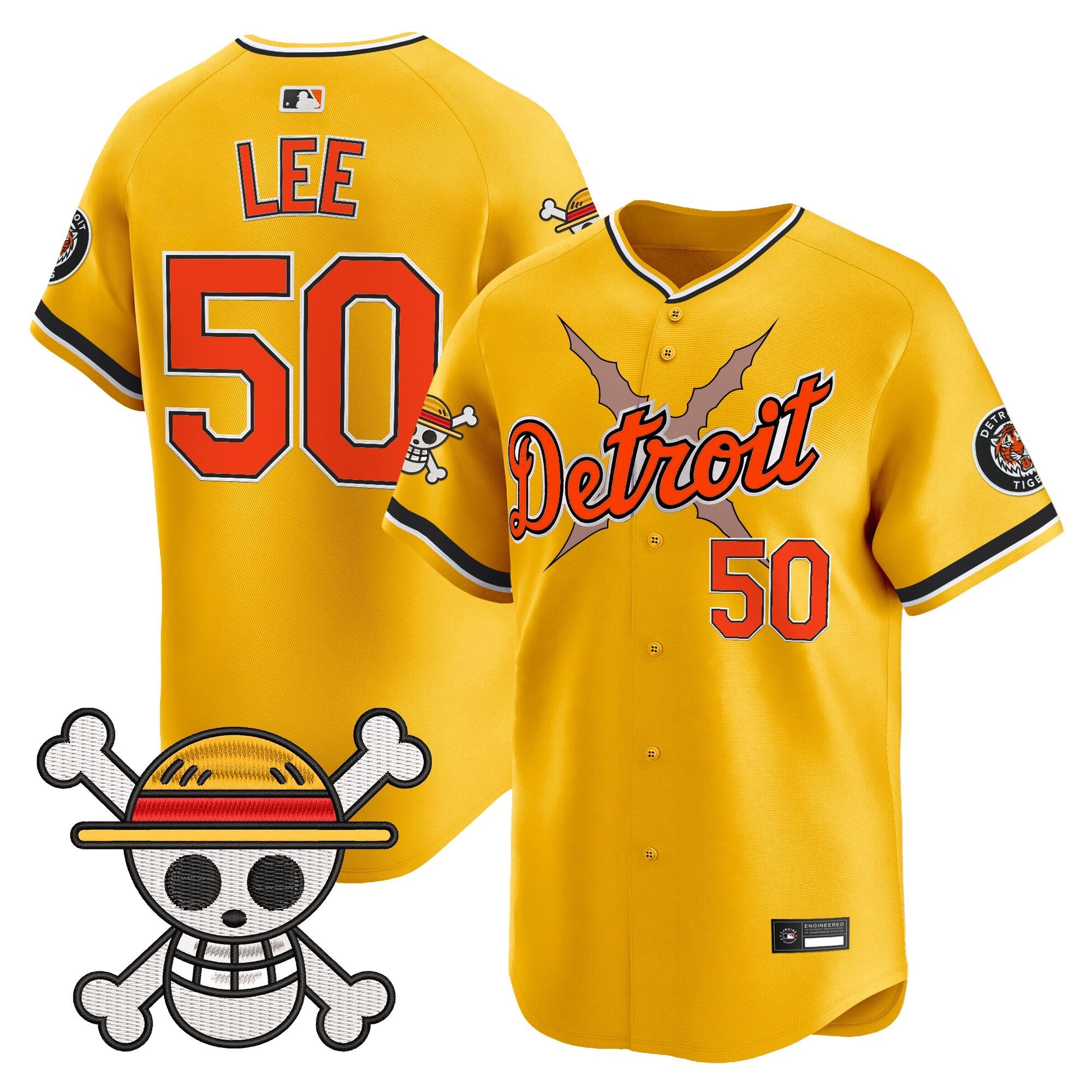 DET x  OP Vapor Premier Limited Jersey - Stitched