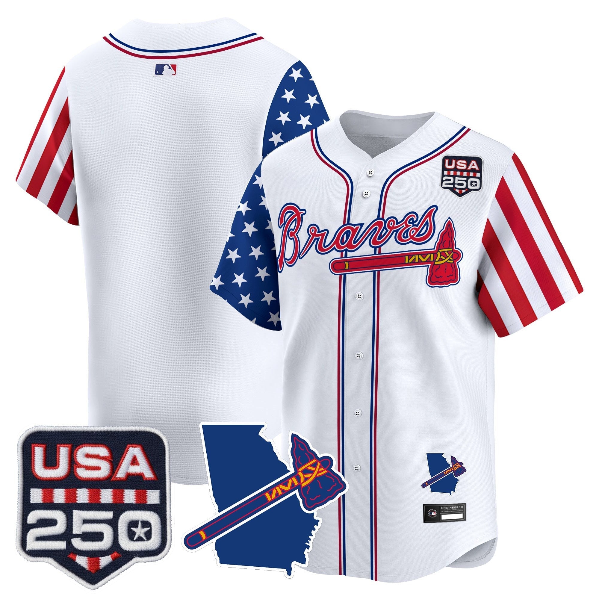 ATL "America 250 Edition" Vapor Premier Limited Jersey - Stitched