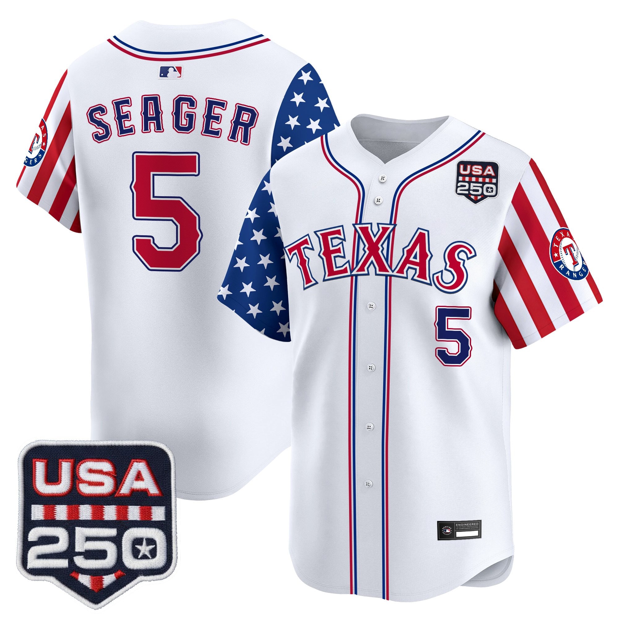 TEX "America 250 Edition" Vapor Premier Limited Jersey - Stitched