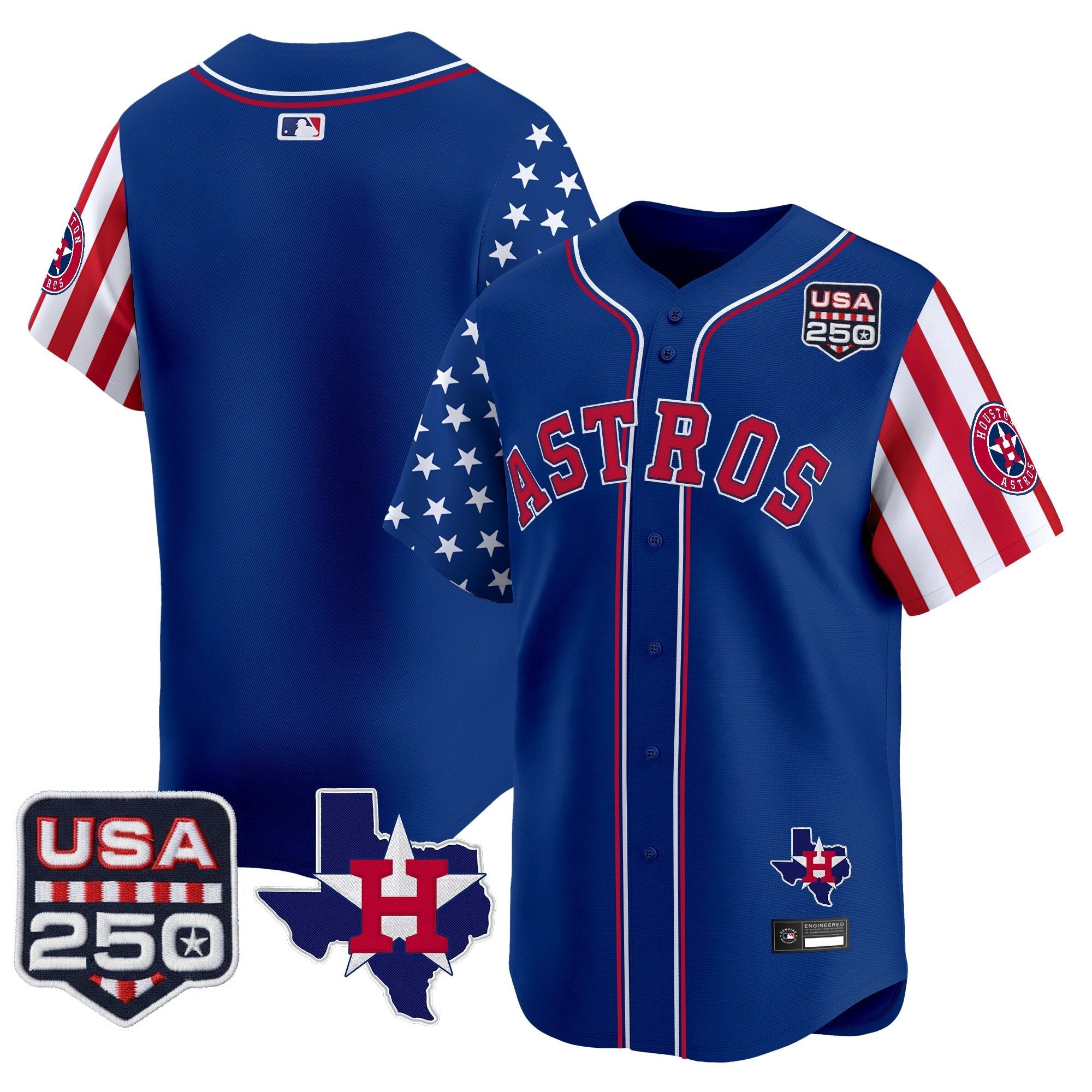 HOU "America 250 Edition" Vapor Premier Limited Jersey - Stitched