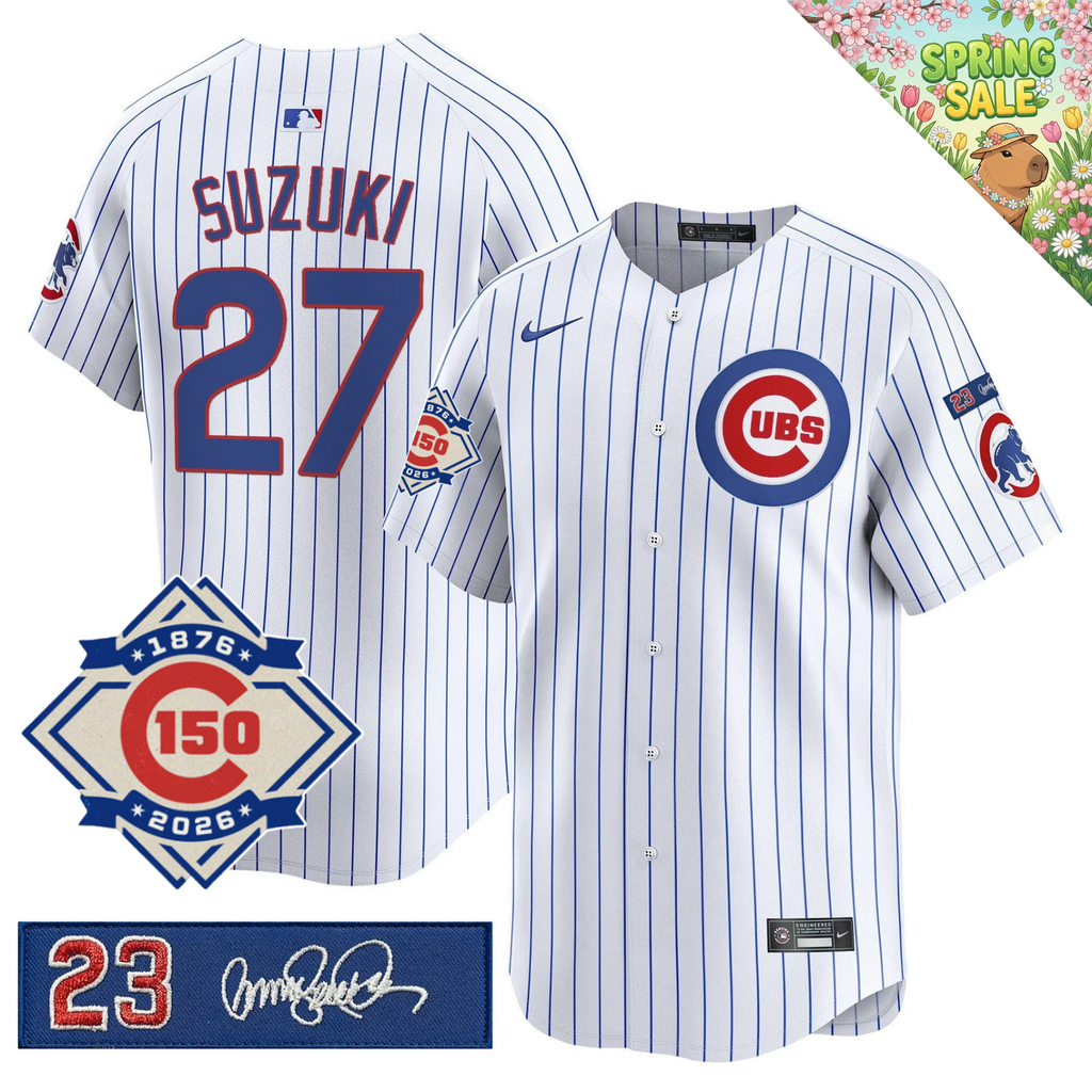 CHC 150th Anniversary & 'Ryne Sandberg Tribute' Limited Gold Jersey - Stitched