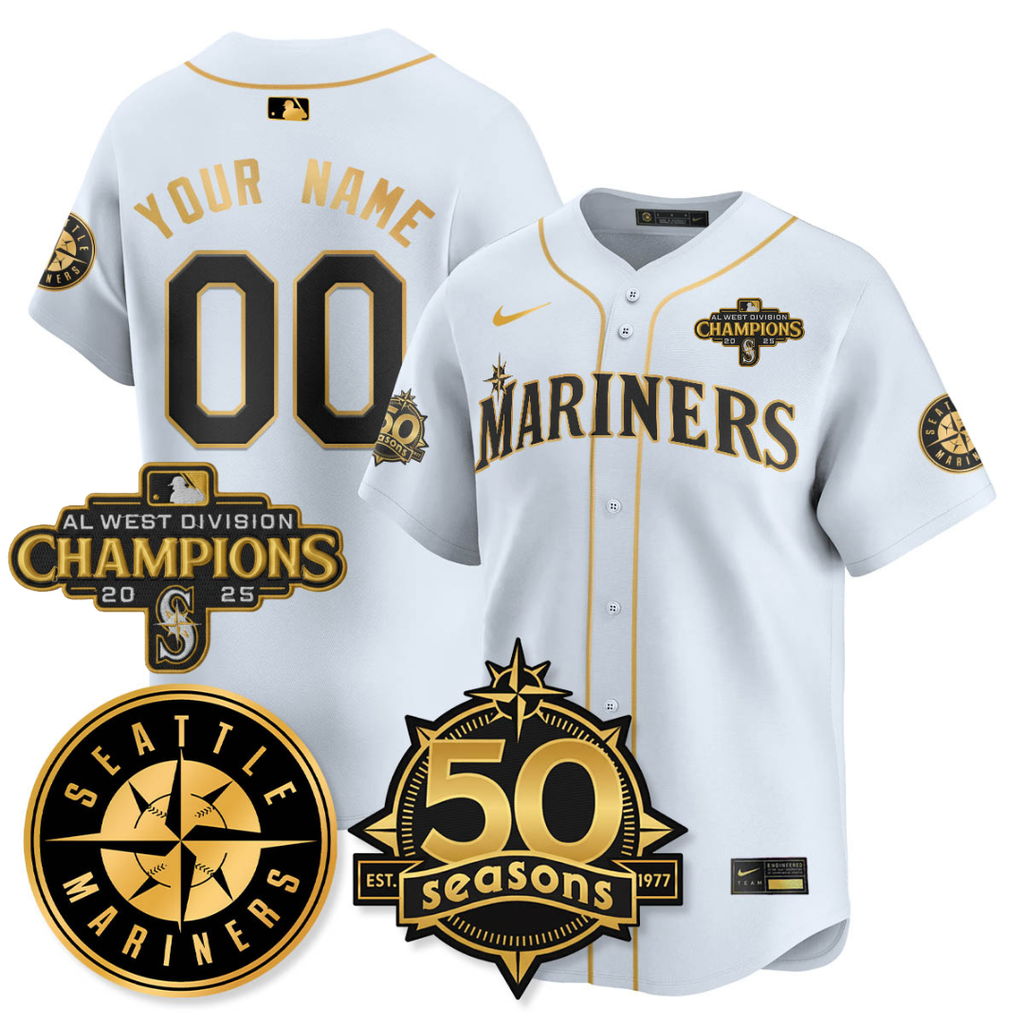 SEA Limited Teal Jersey - 50th Anniversary & AL West Division Champions - Stitched