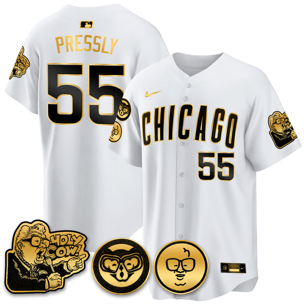 CHC Limited Jersey - Harry Caray "Holy Cow" Patch - All Stitched