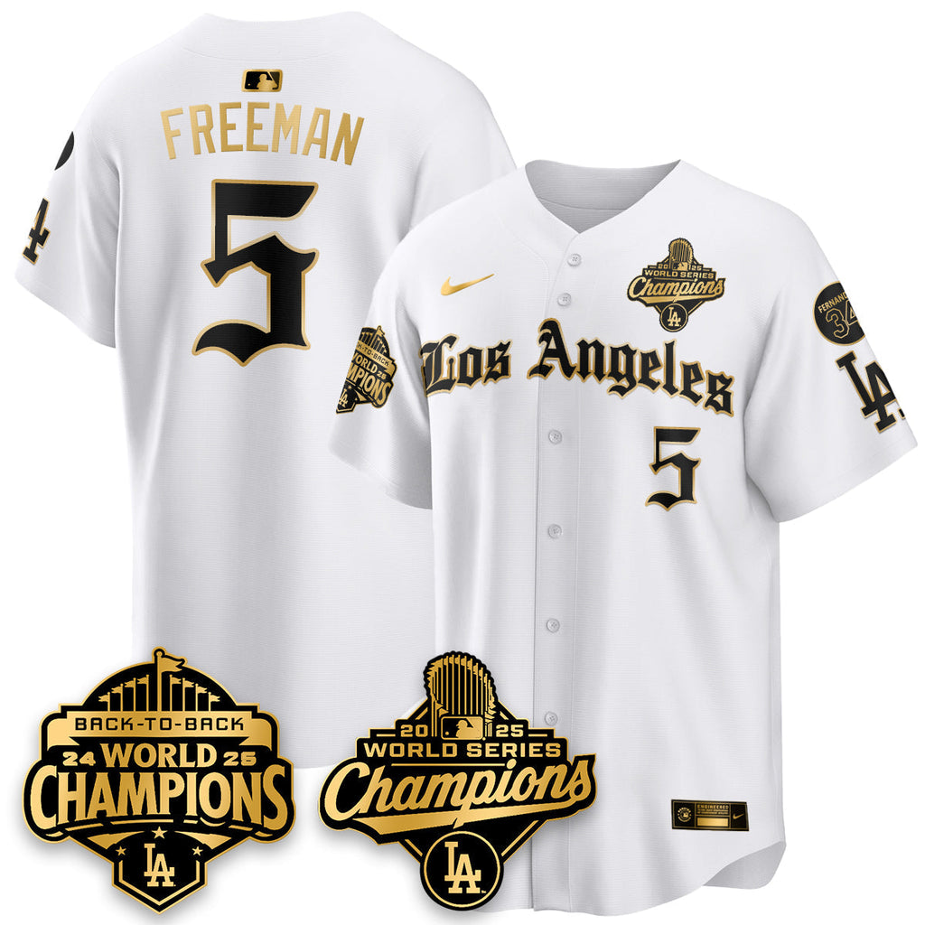LAD 2025 World Series Champions Vapor Premier Limited Jersey - LA Gothic Edition - Stitched