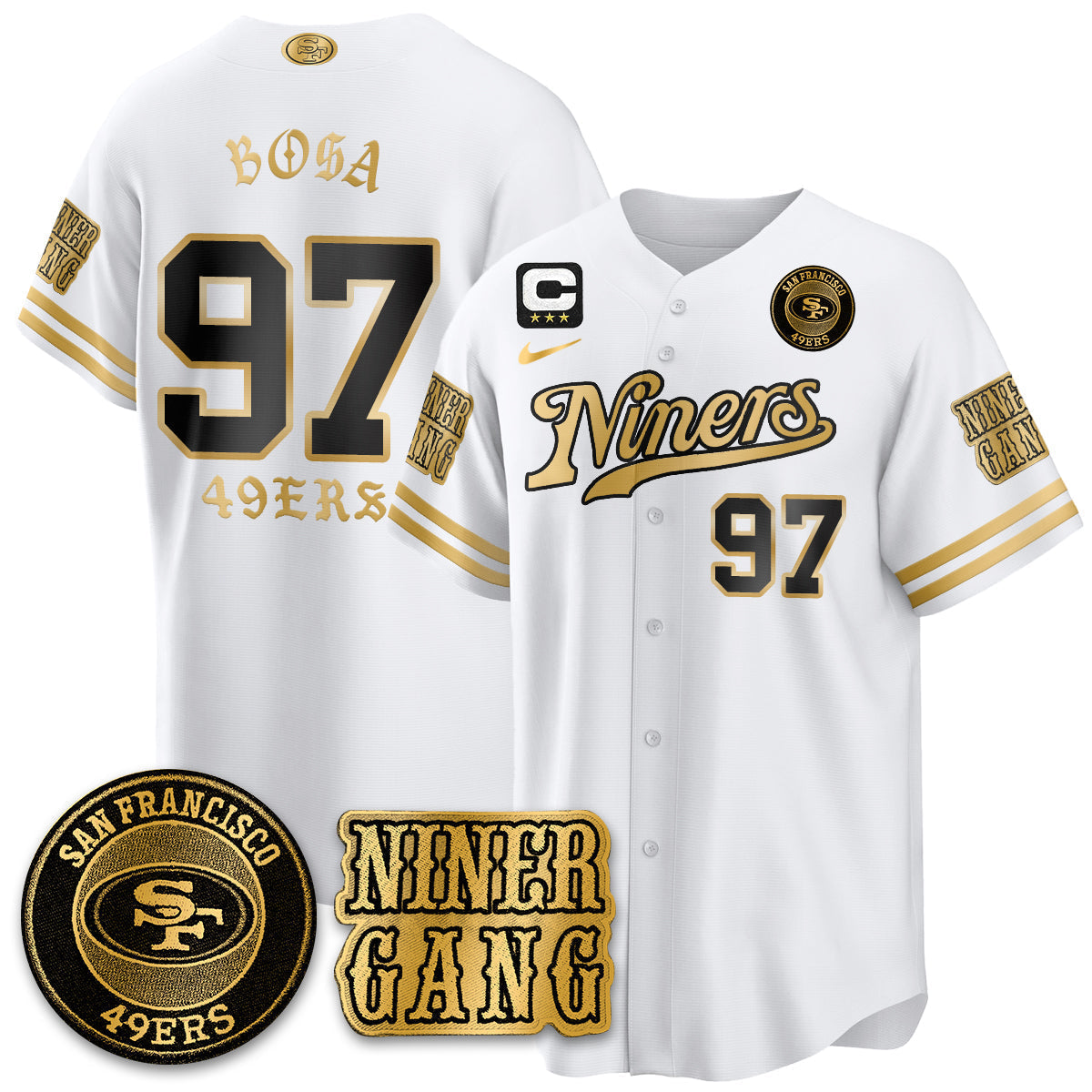 SF Born x Raised Baseball Jersey - Stitched