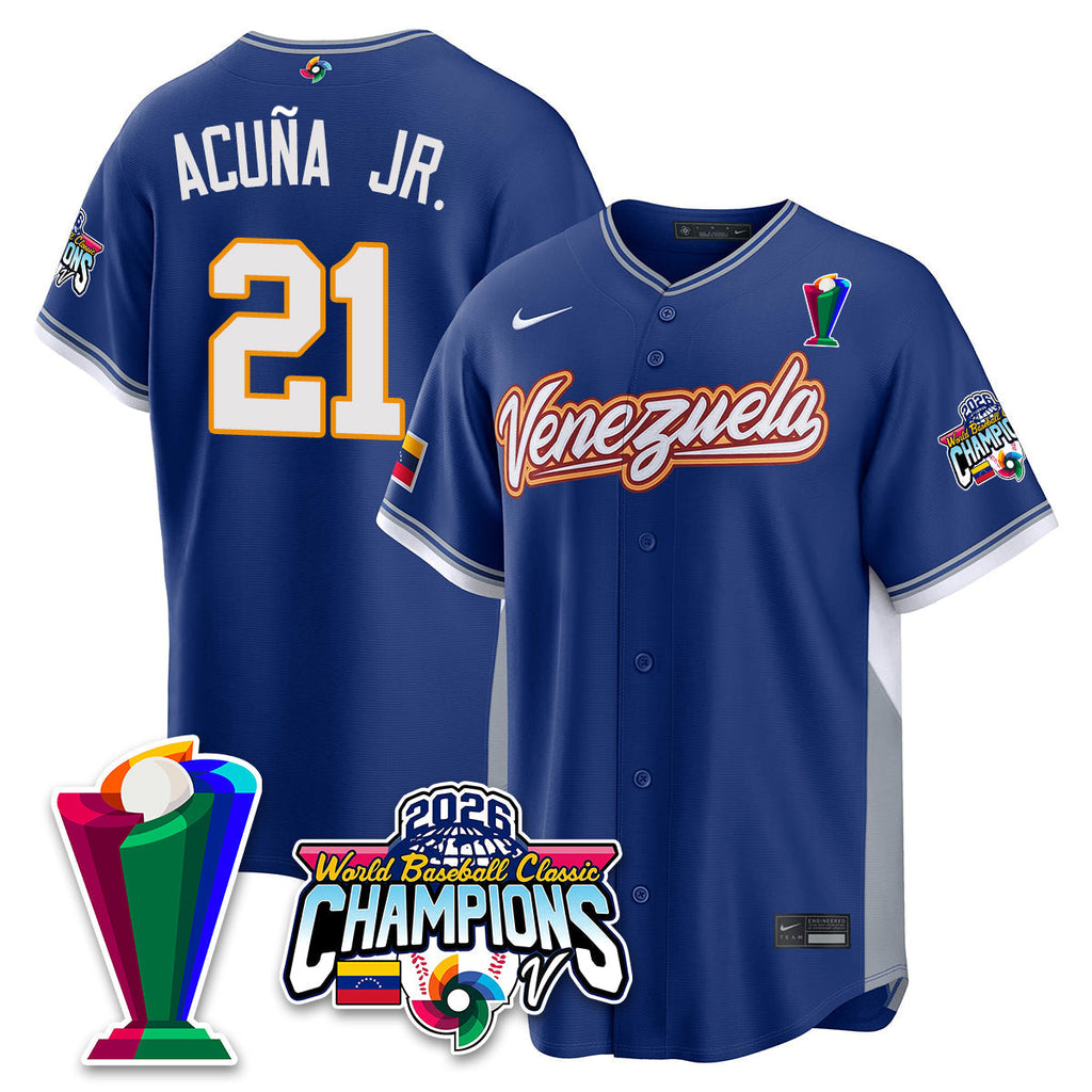 Venezuela Baseball 2026 World Baseball Classic Champions Limited Jersey V2 - Stitched