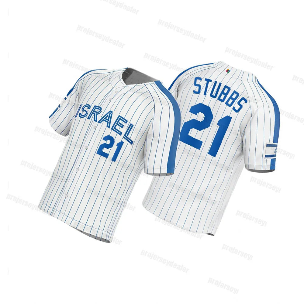 Team Israel Garrett Stubbs World Baseball Jersey 2026 Baseball Jersey