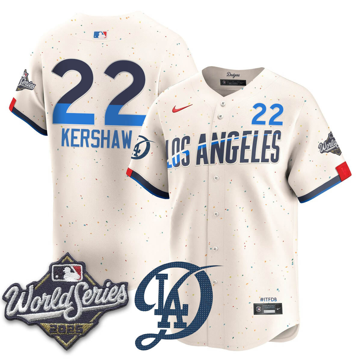 LAD 2025 World Series Men Jersey - All Stitched
