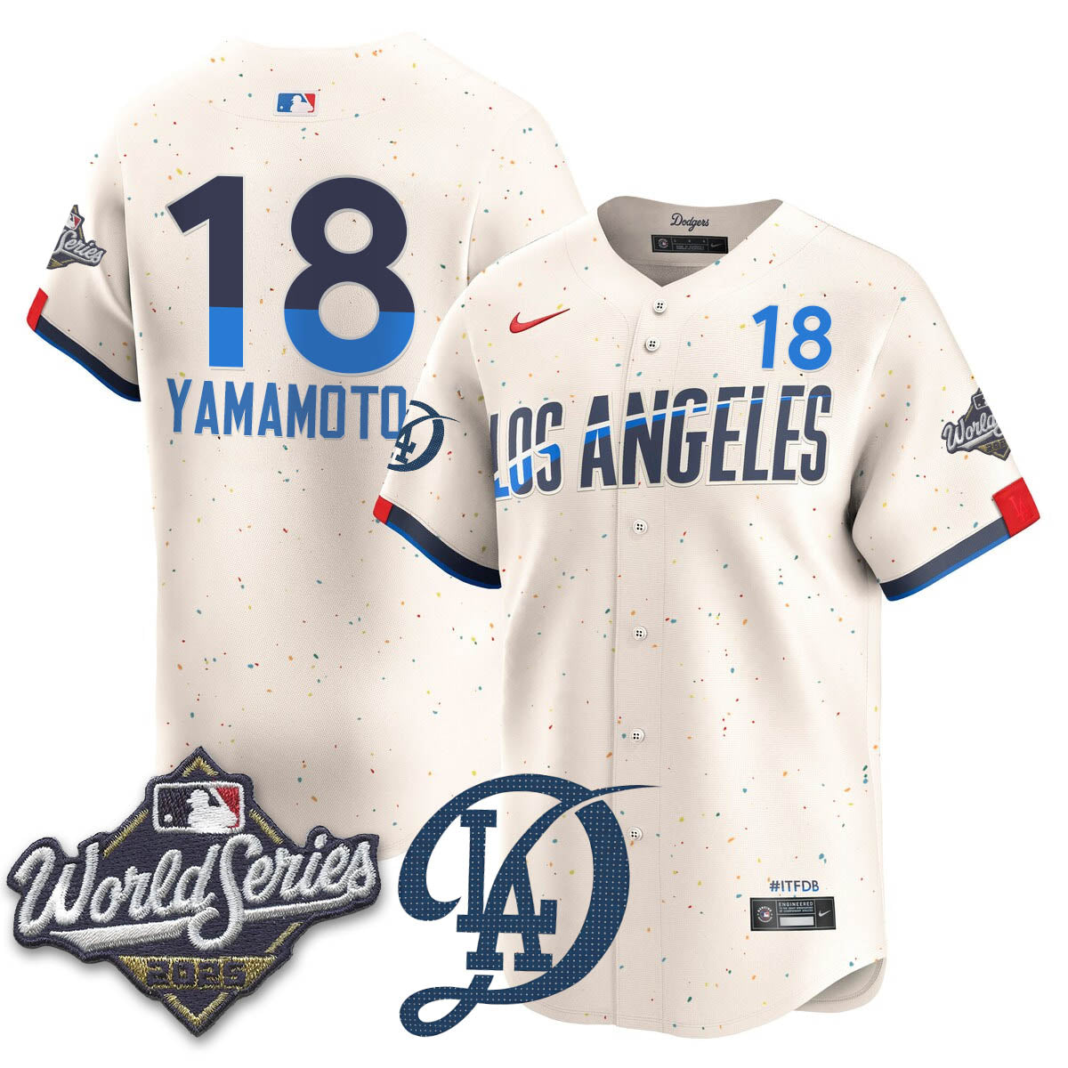 LAD 2025 World Series Men Jersey - All Stitched