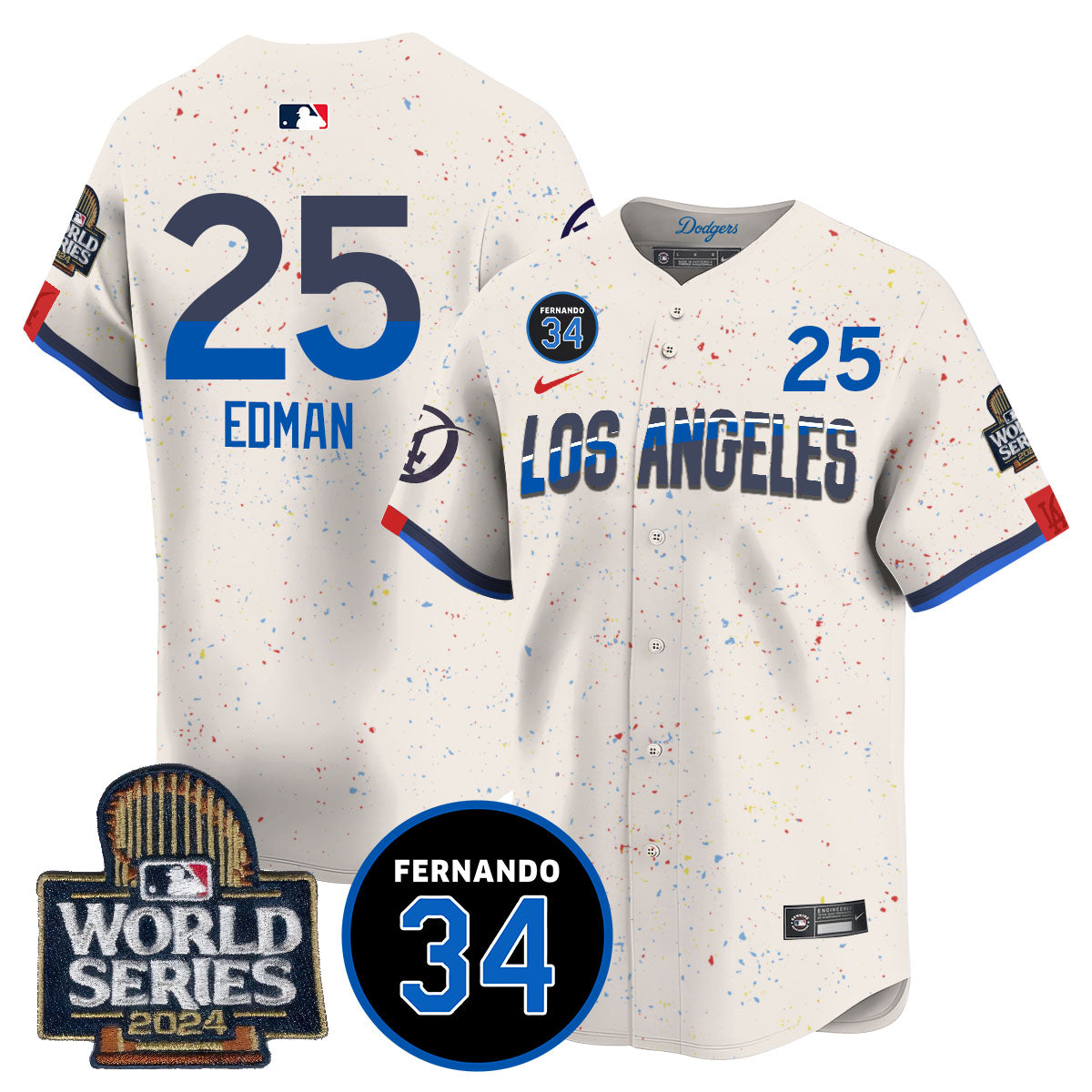 Dodgers Fernando Valenzuela Memorial Jersey - Stitched