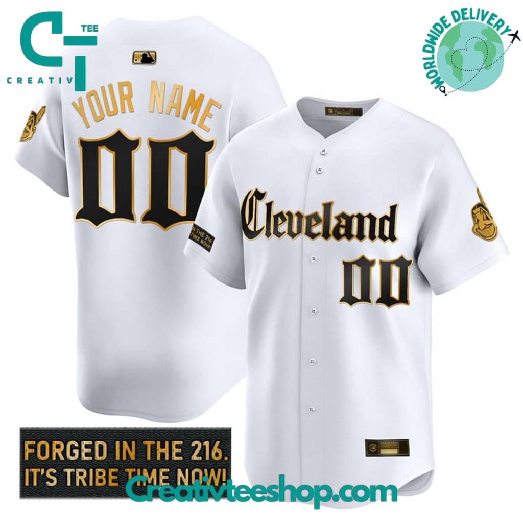 Cleveland Indians Gothic Iron Edition "Forged In The 216" Baseball Jersey