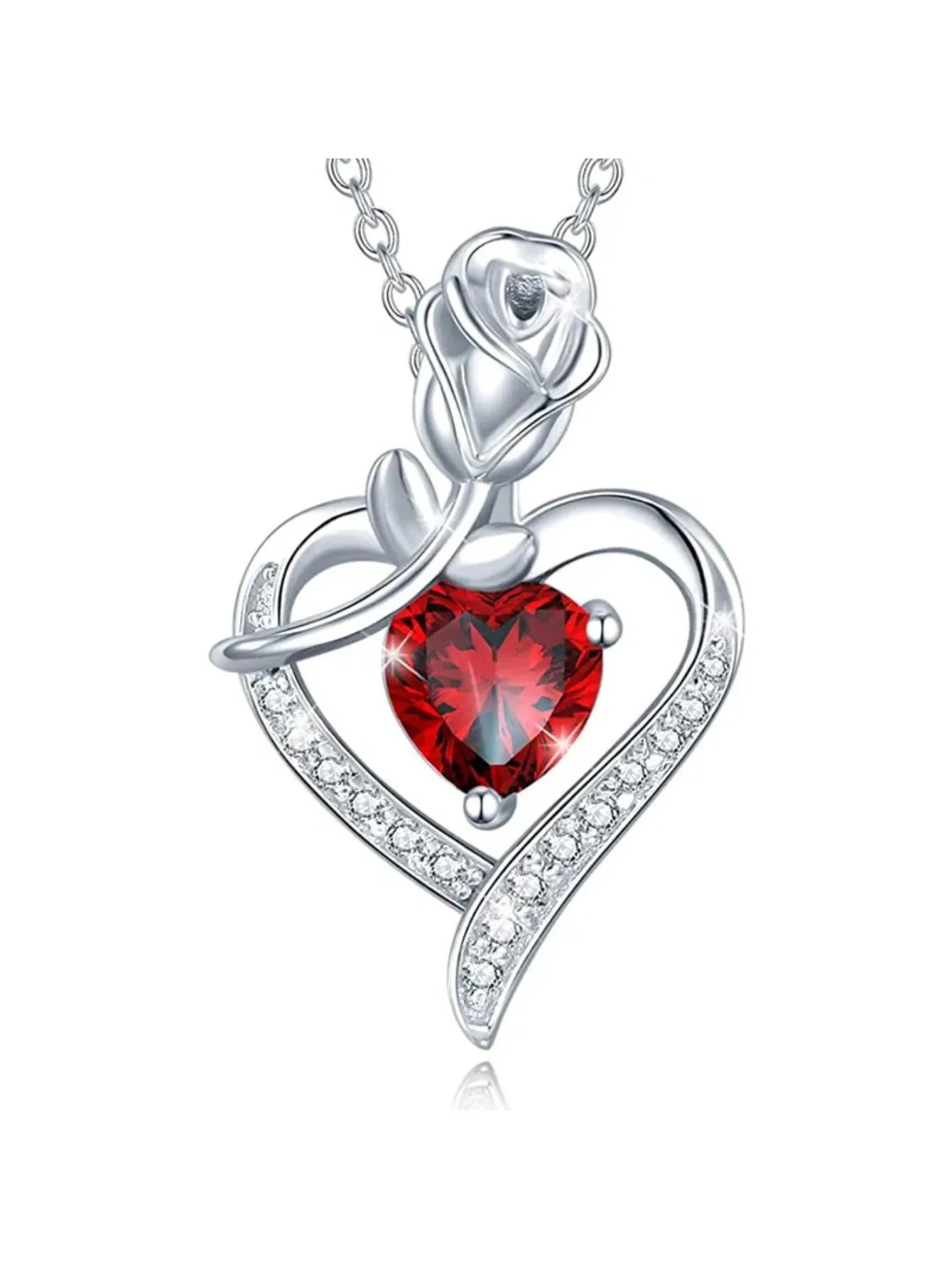 Elegant Style Heart shaped Pendant Necklace Hollow Design Mother's Day Gift Party Suitable for Best Friends Without Box