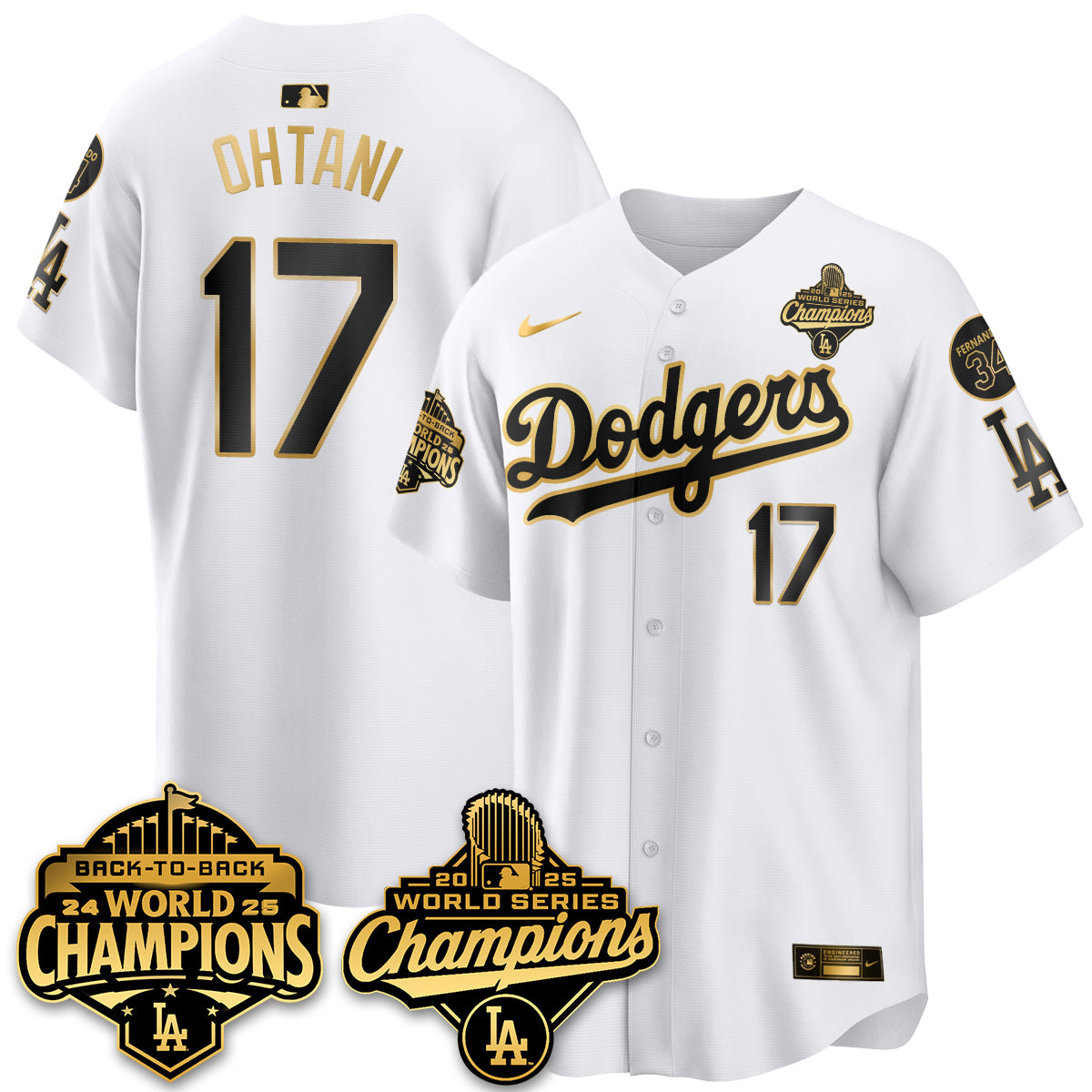 LAD 2025 World Series Champions Jersey - Stitched N2