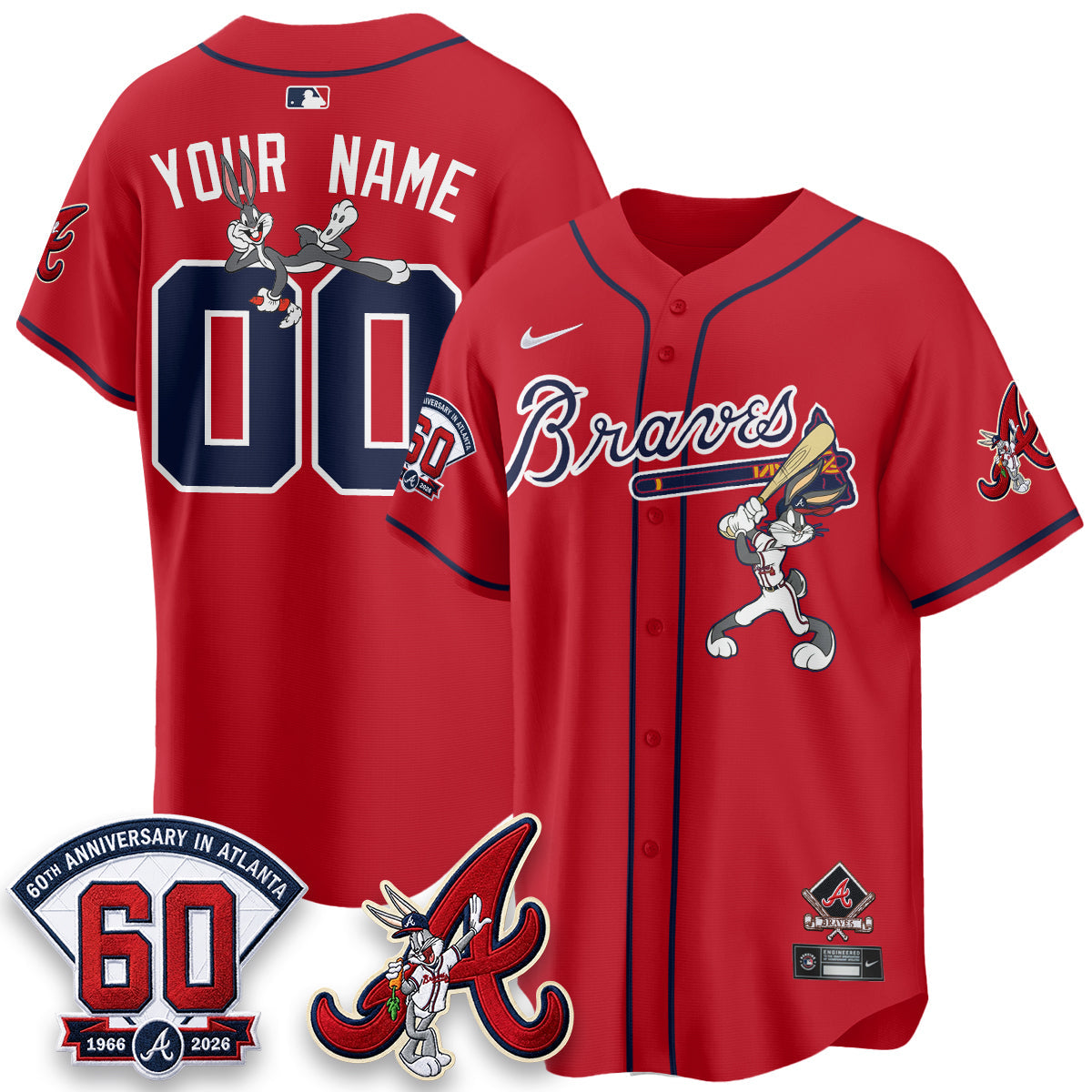 ATL x Bunny Vapor Premier Limited Custom Jersey - Stitched