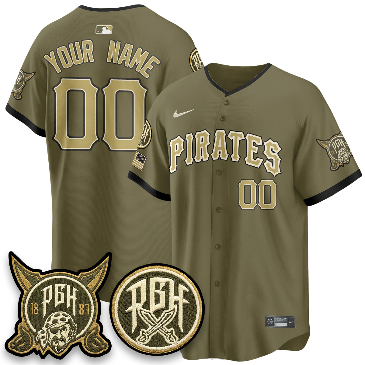 PIT 2026 Armed Forces Day Custom Jersey - Stitched