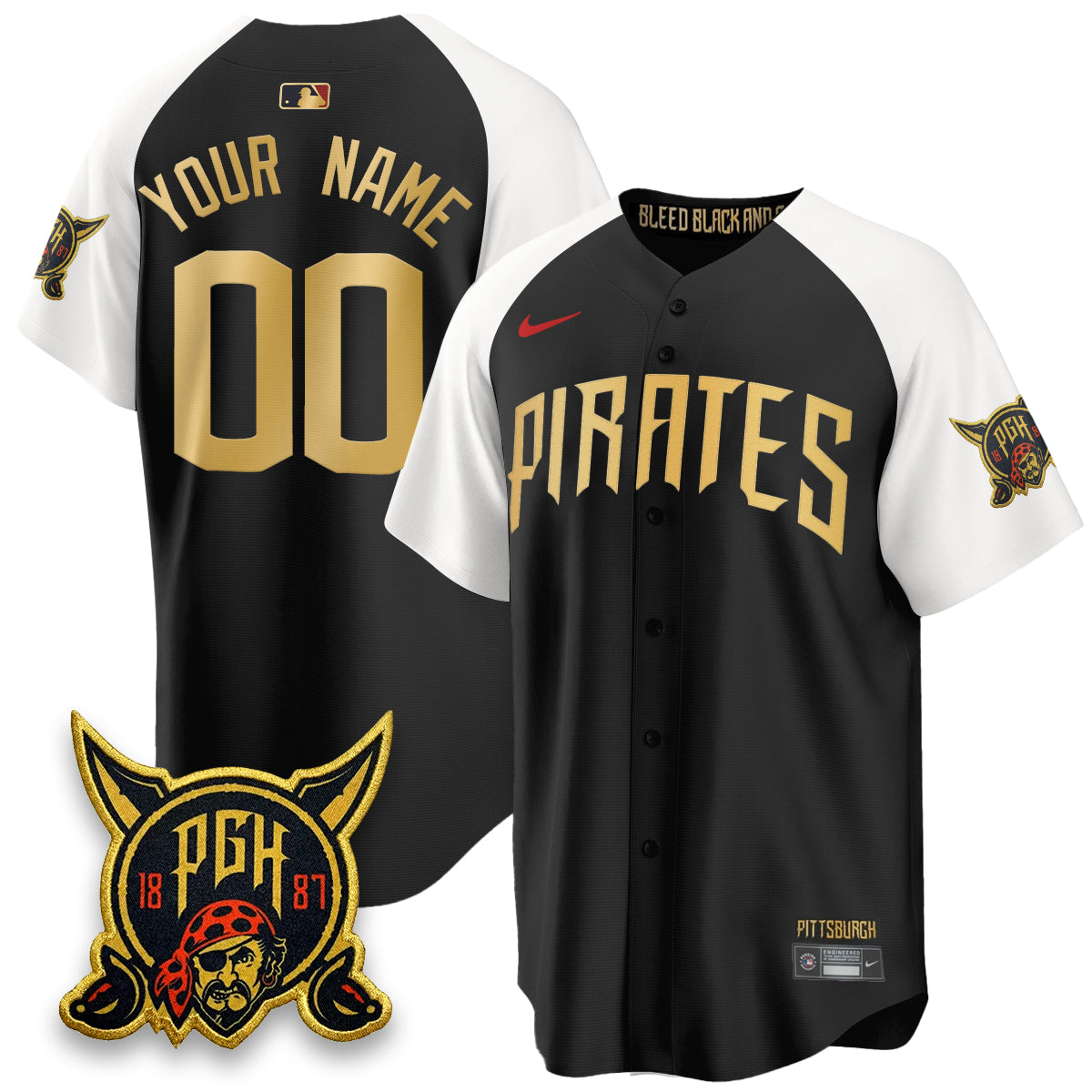 Custom PIT 2026 City Connect Vapor Limited Jersey - Stitched