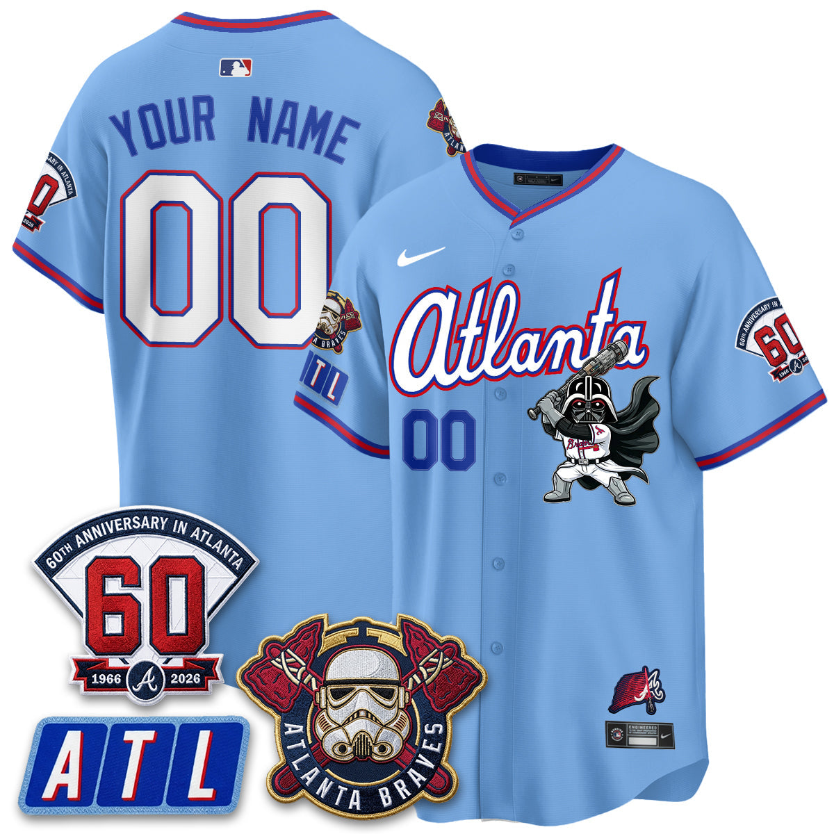 ATL x SW Vapor Limited Custom Jersey - Stitched