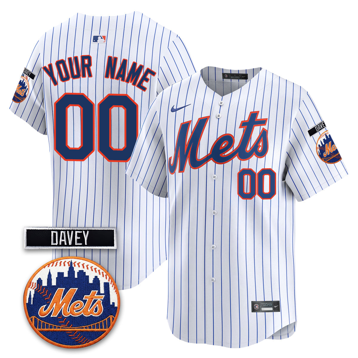 NYM 2026 Davey Johnson Memorial Vapor Custom Limited Jersey - Stitched