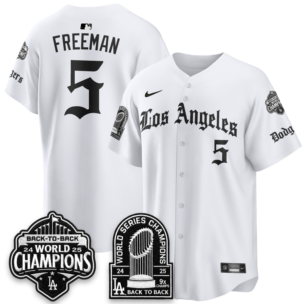 LAD WS Champions Back 2 Back Patch Vapor Premier Limited Gothic Gold Edition Jersey - Stitched