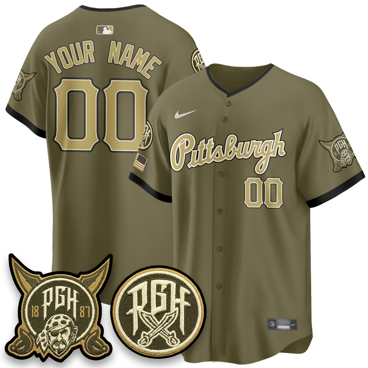 PIT 2026 Armed Forces Day Custom Jersey - Stitched