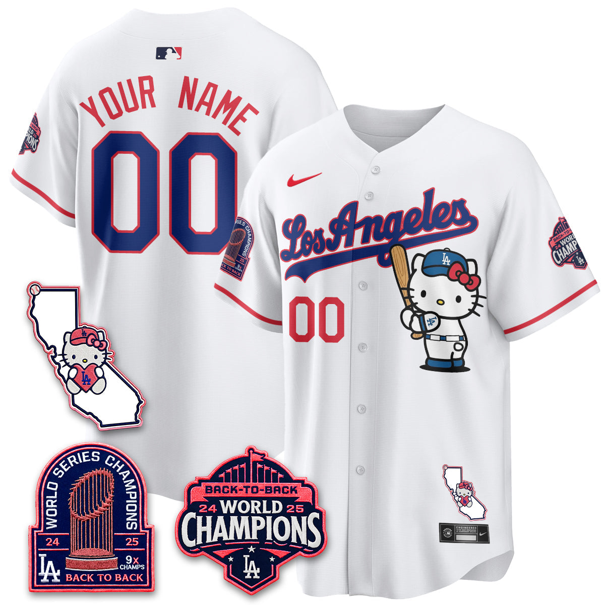 LAD x Meow KT 2026 Vapor Custom Jersey - Stitched - V4
