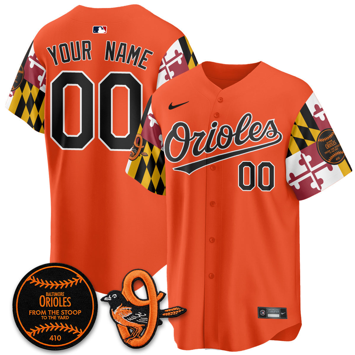 BAL 2026 x Maryland State Flag Vapor Custom Jersey - Stitched V2