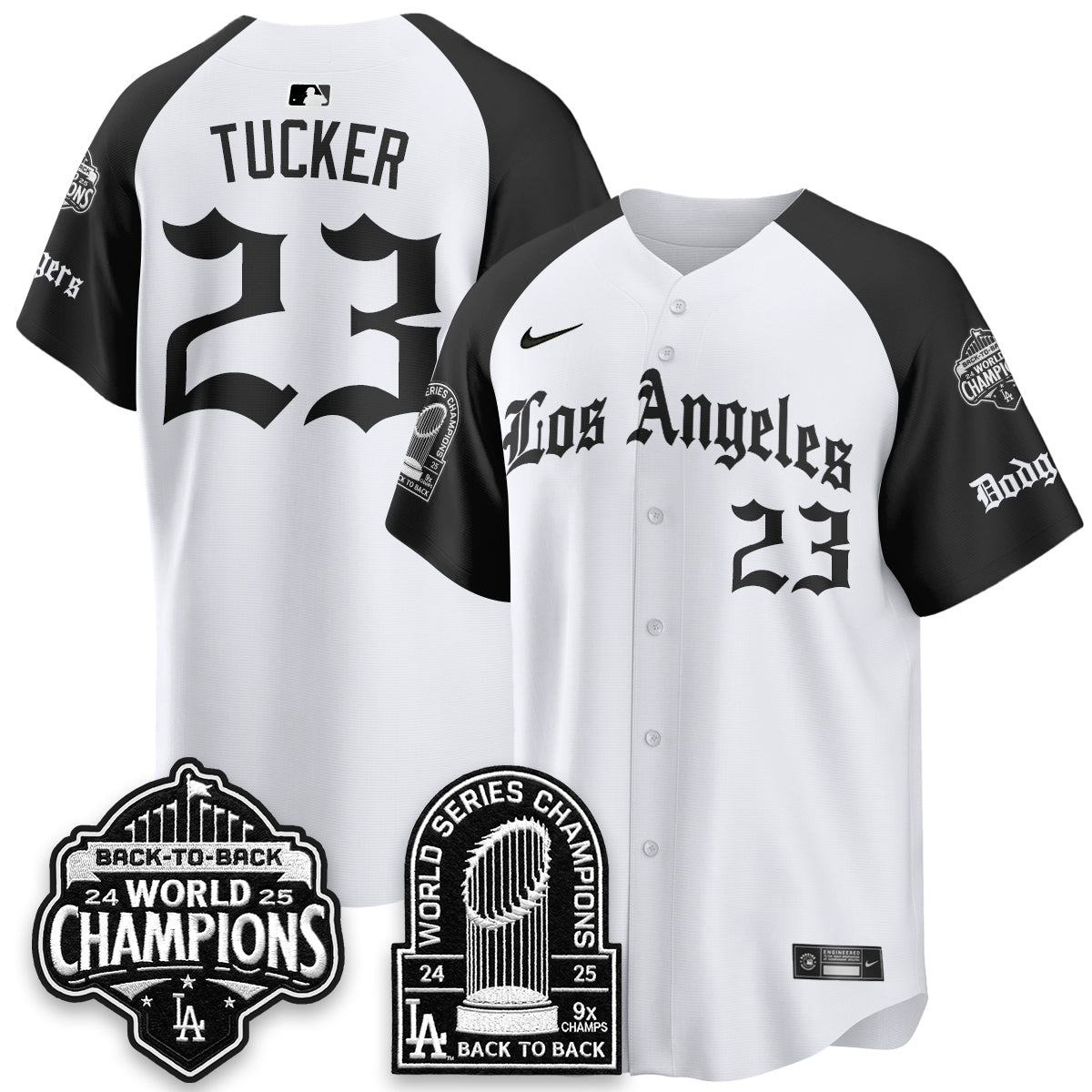 LAD WS Champions Back 2 Back Patch Vapor Premier Limited Gothic Gold Edition Jersey - Stitched
