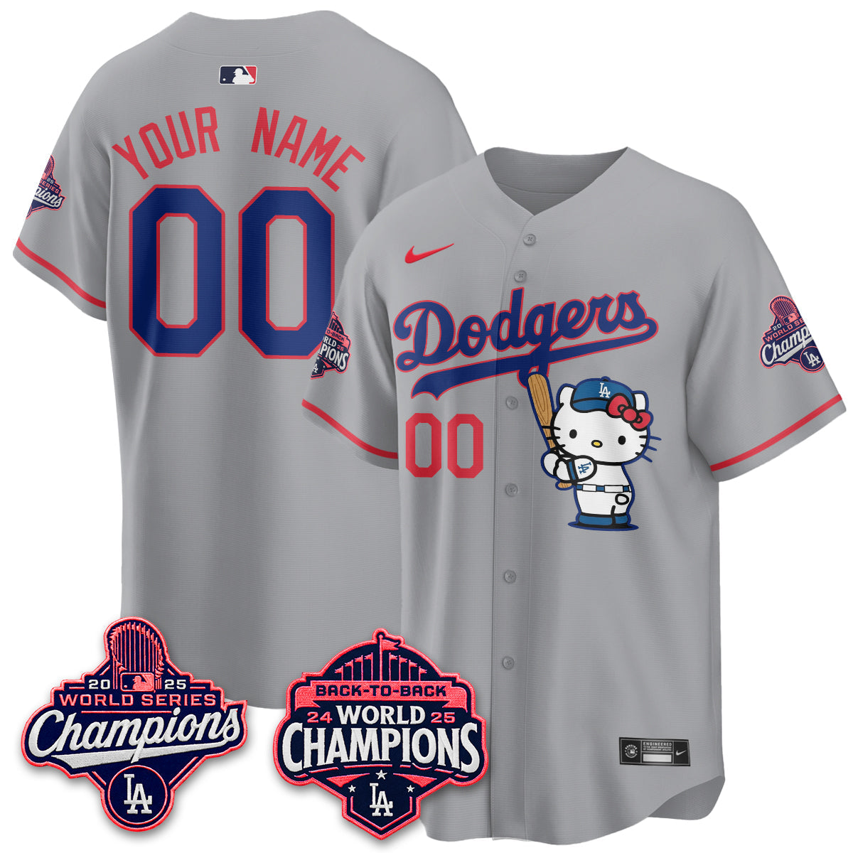 LAD x Hello Kitty Night 2026 Vapor Custom Jersey - Stitched
