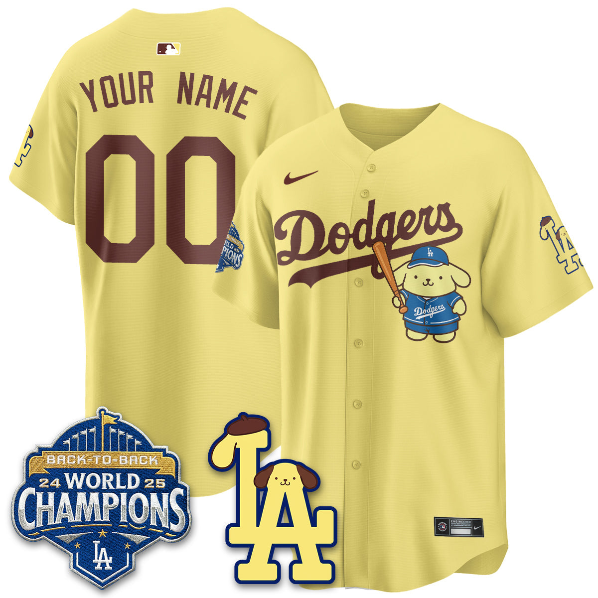 LAD Pompompurin Edition Vapor Custom Jersey - Stitched