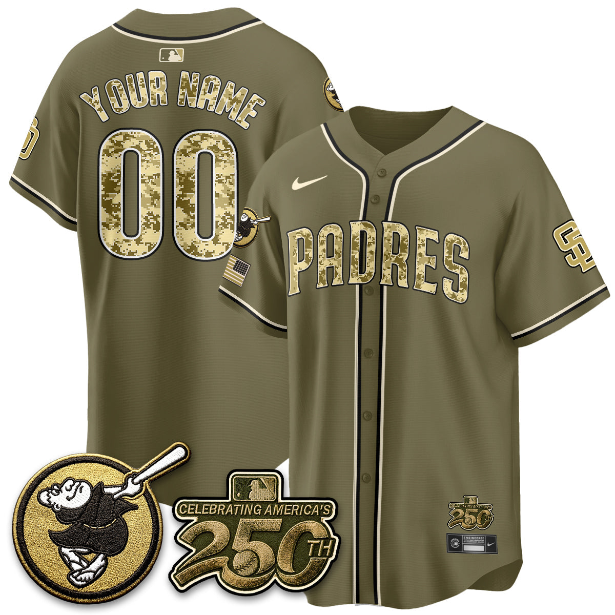 SD 2026 Armed Forces Day Custom Jersey - Stitched V2