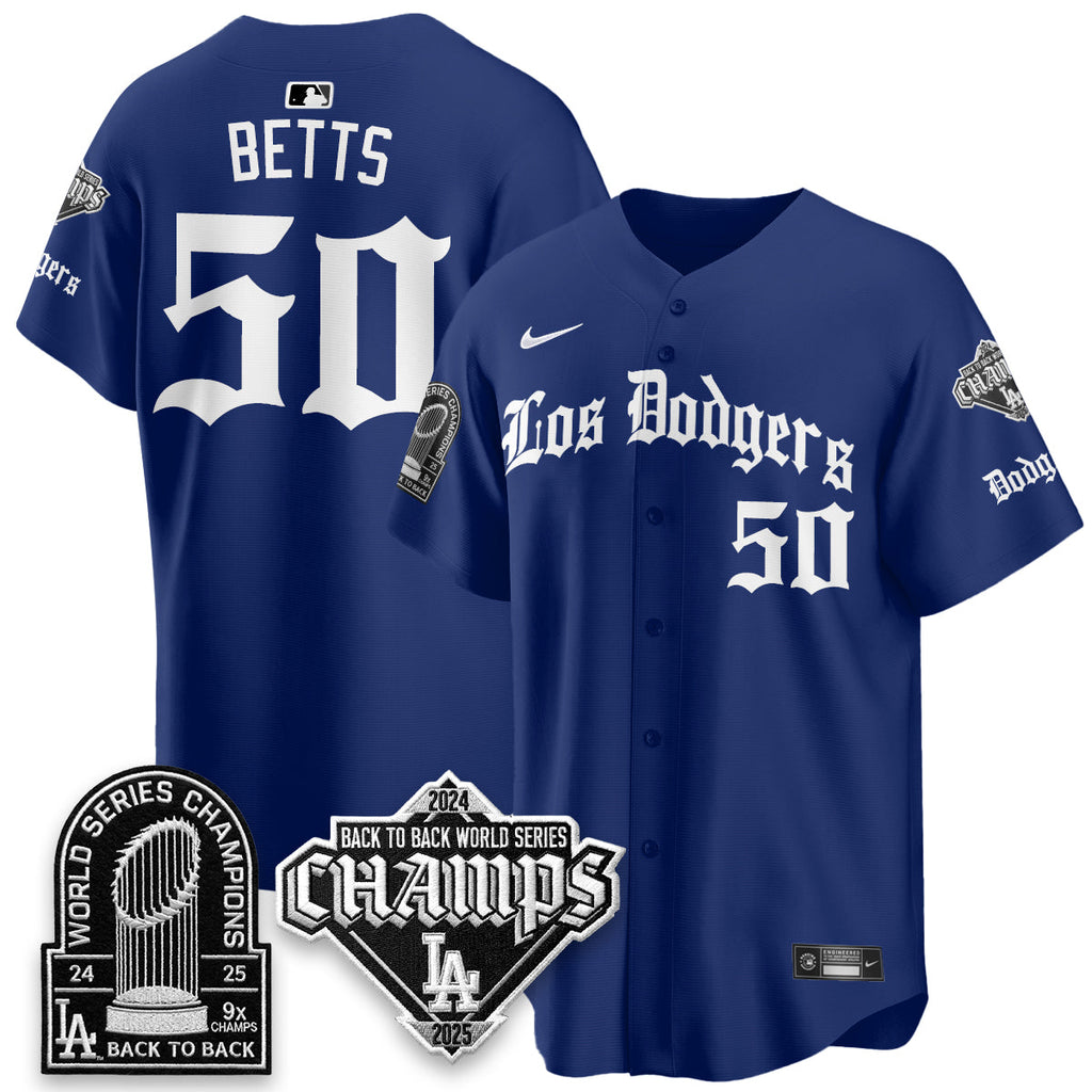 LAD World Series Champions B2B Patch Vapor Premier Limited Gothic Edition Jersey - Stitched