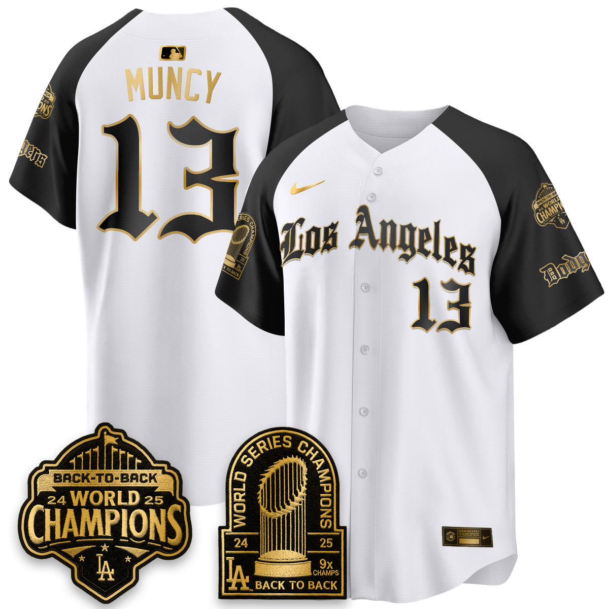 LAD WS Champions Back 2 Back Patch Vapor Premier Limited Gothic Gold Edition Jersey - Stitched