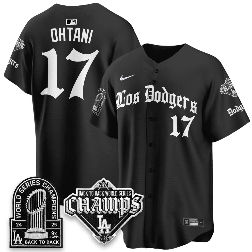 LAD World Series Champions B2B Patch Vapor Premier Limited Gothic Edition Jersey - Stitched