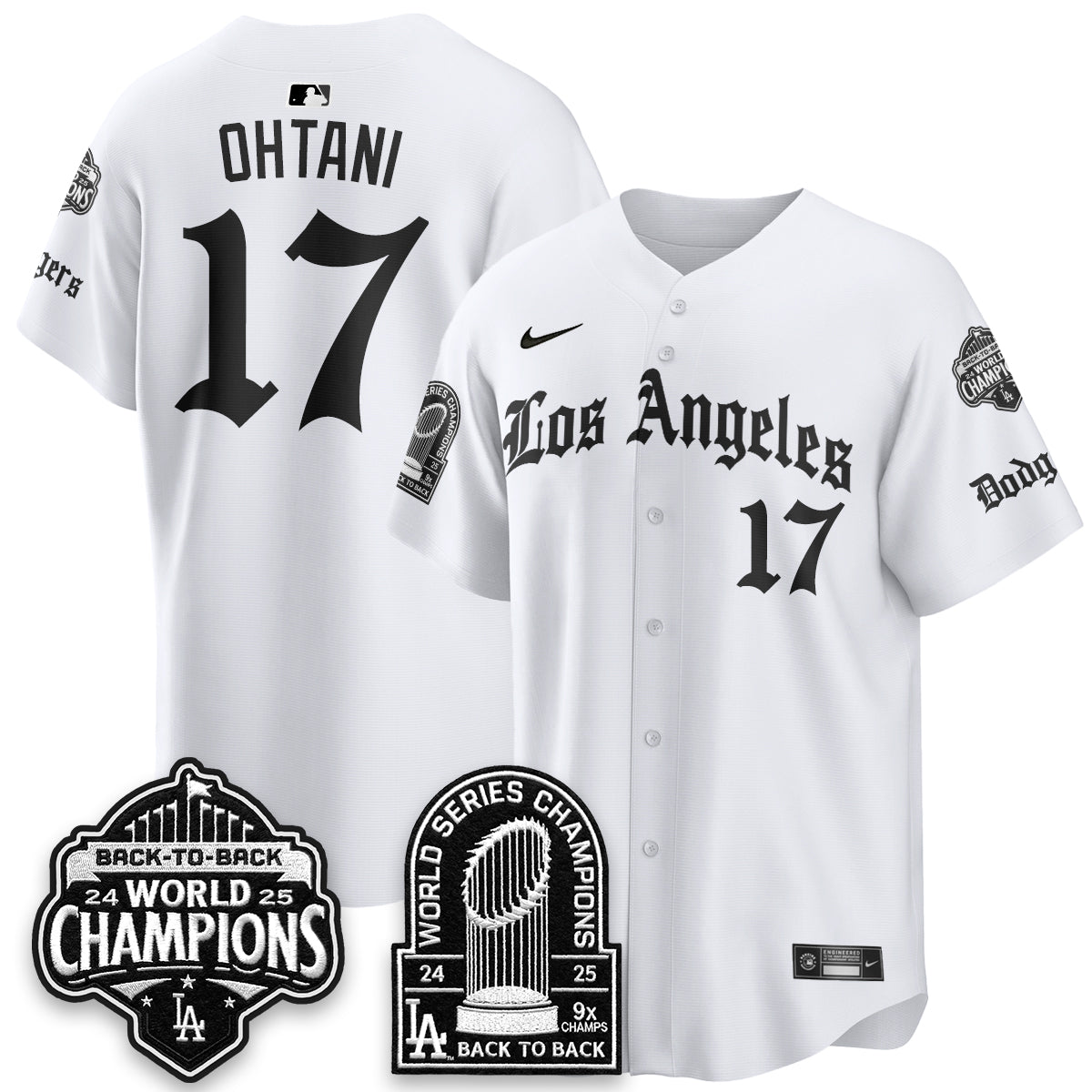 LAD WS Champions Back 2 Back Patch Vapor Premier Limited Gothic Gold Edition Jersey - Stitched