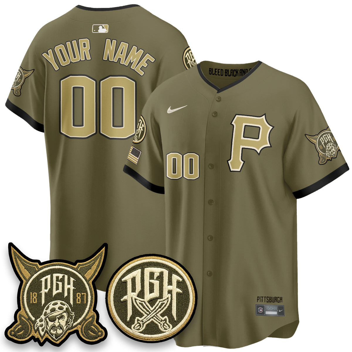 PIT 2026 Armed Forces Day Custom Jersey - Stitched