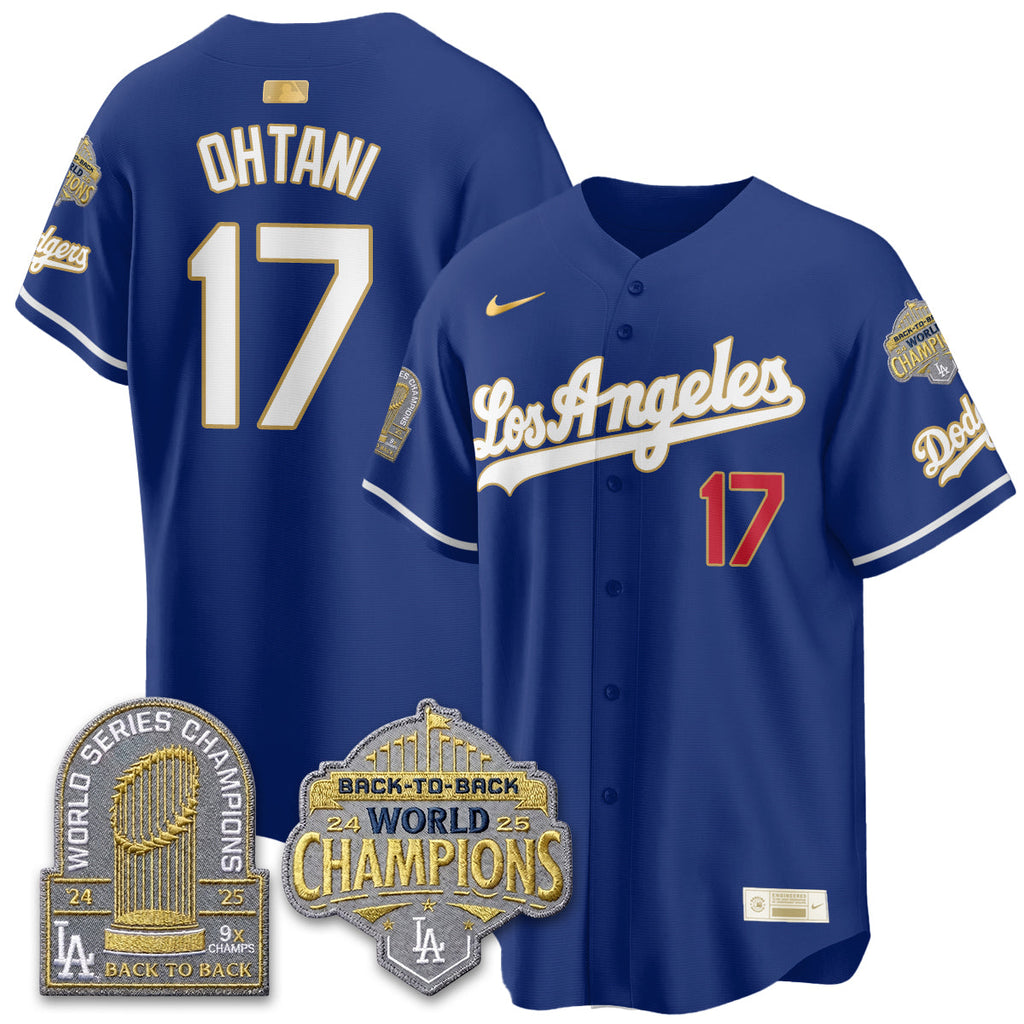 LAD Gold Collection Vapor Limited Jersey - 9x & B2B Champs - Stitched