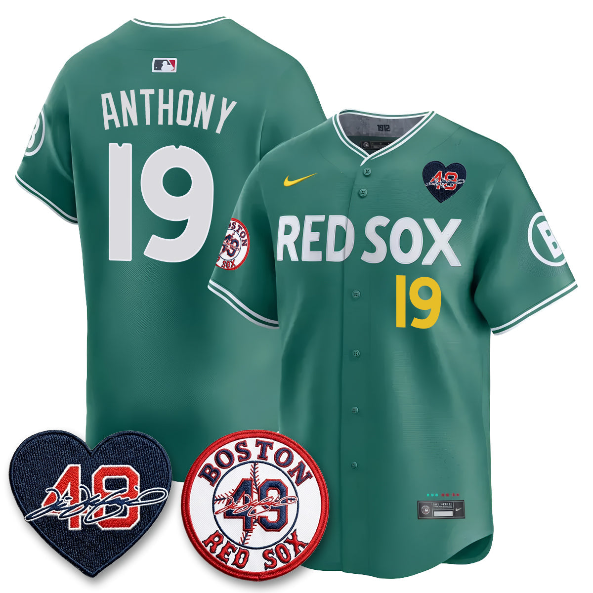 BOS Tim Wakefield Memorial Patch Vaper Premier Limited Jersey - Stitched