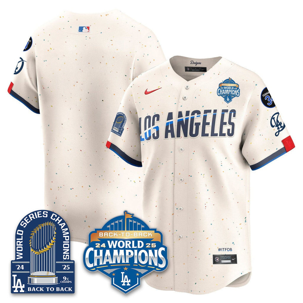 LAD Alternate  Vapor Limited Jersey - 9x Champs - Stitched