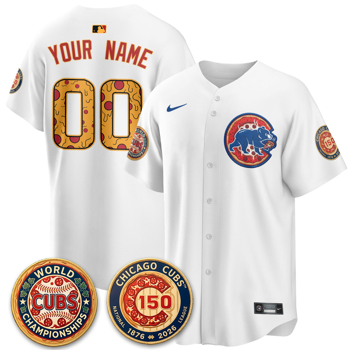 CHC Deep Dish Pizza Vapor Limited Custom Jersey - Stitched