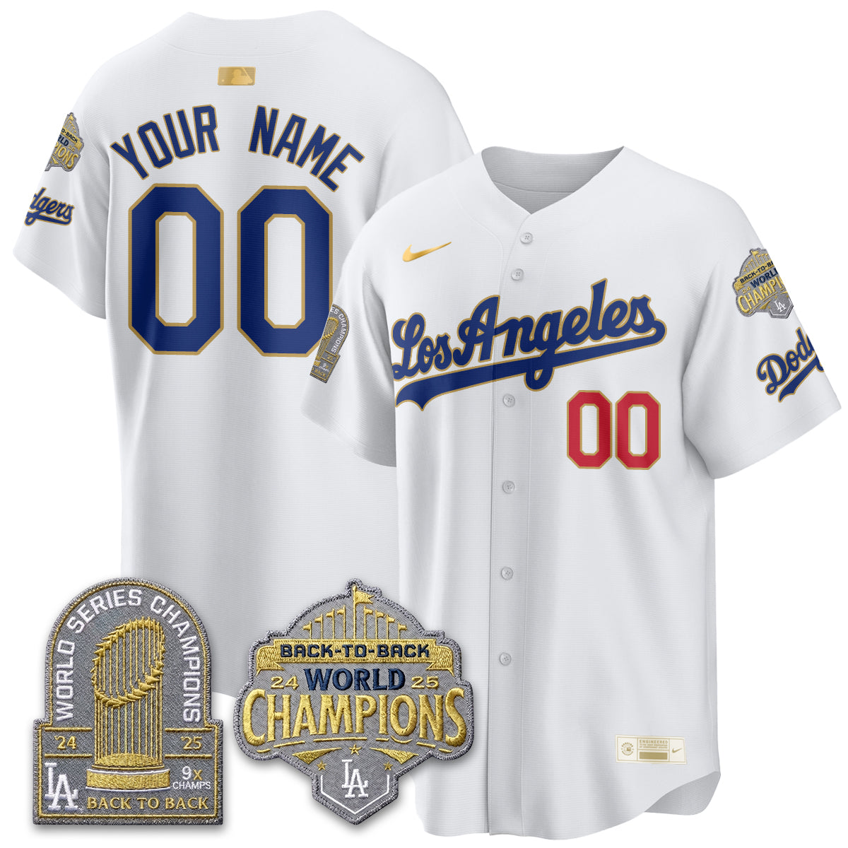 CUSTOM LAD Gold Collection Vapor Limited Jersey - 9x & B2B Champs - Stitched