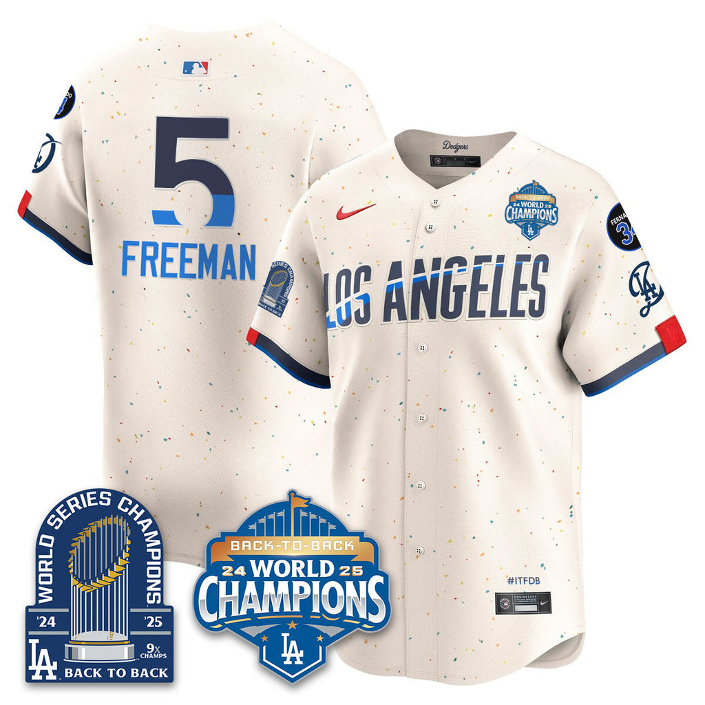 LAD Alternate  Vapor Limited Jersey - 9x Champs - Stitched
