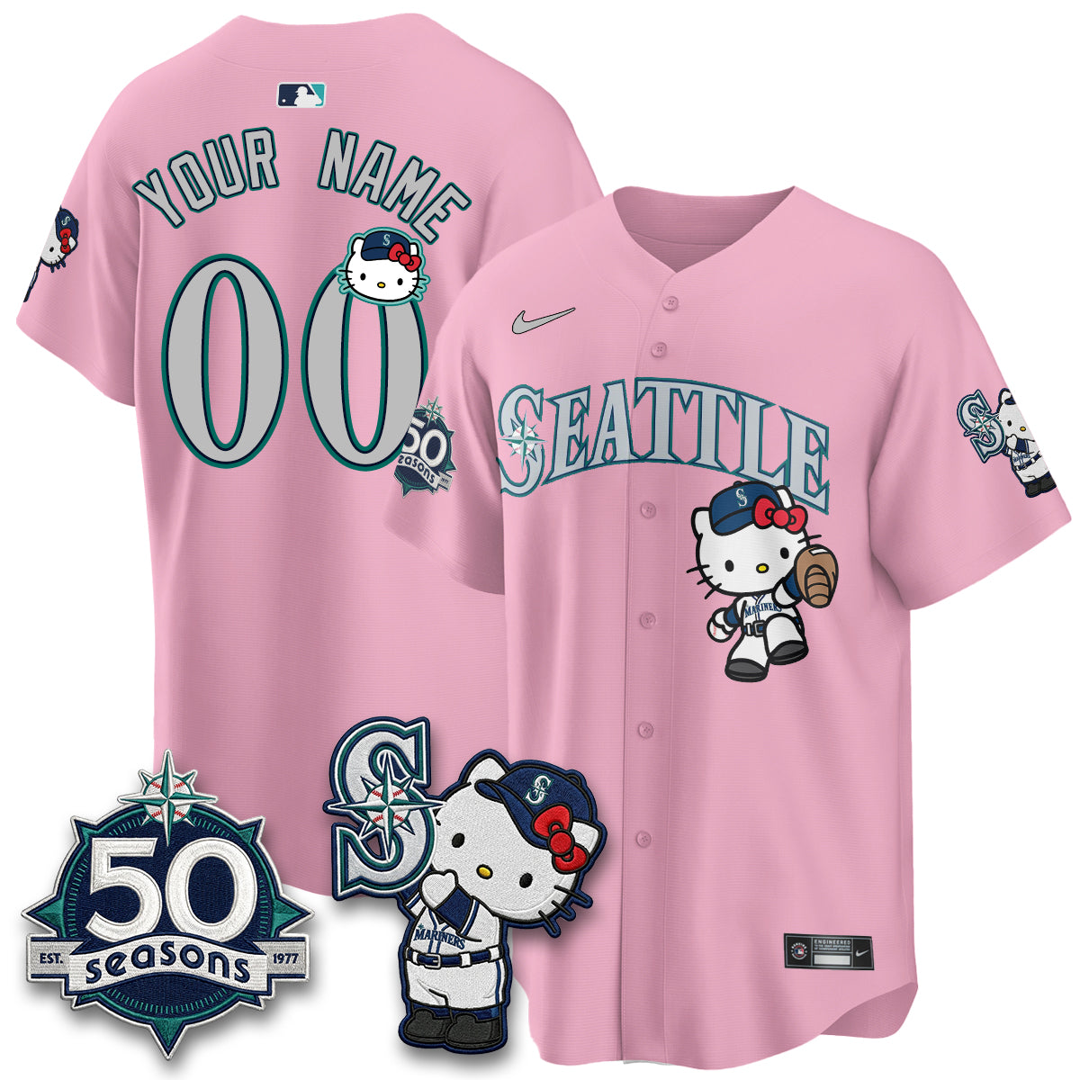 SEA x Meow KT Night Limited Custom Jersey - Stitched V2