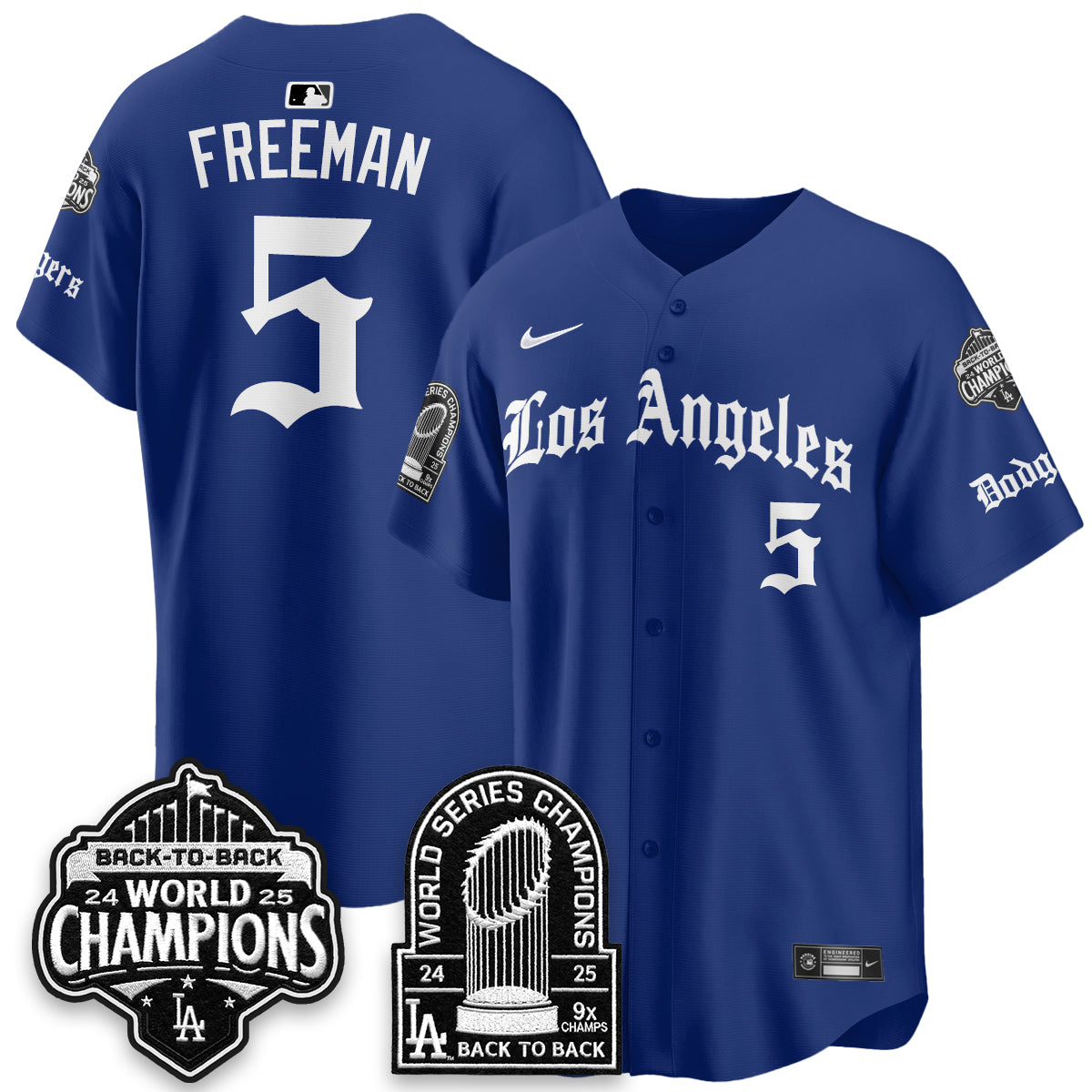 LAD WS Champions Back 2 Back Patch Vapor Premier Limited Gothic Gold Edition Jersey - Stitched