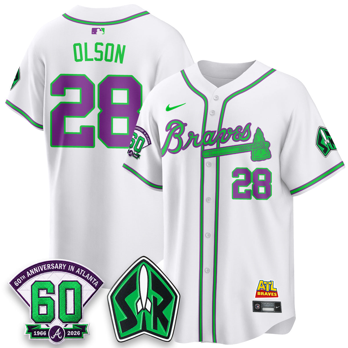 ATL 60th Anniversary Space Ranger Edition Vapor Limited Jersey - Stitched