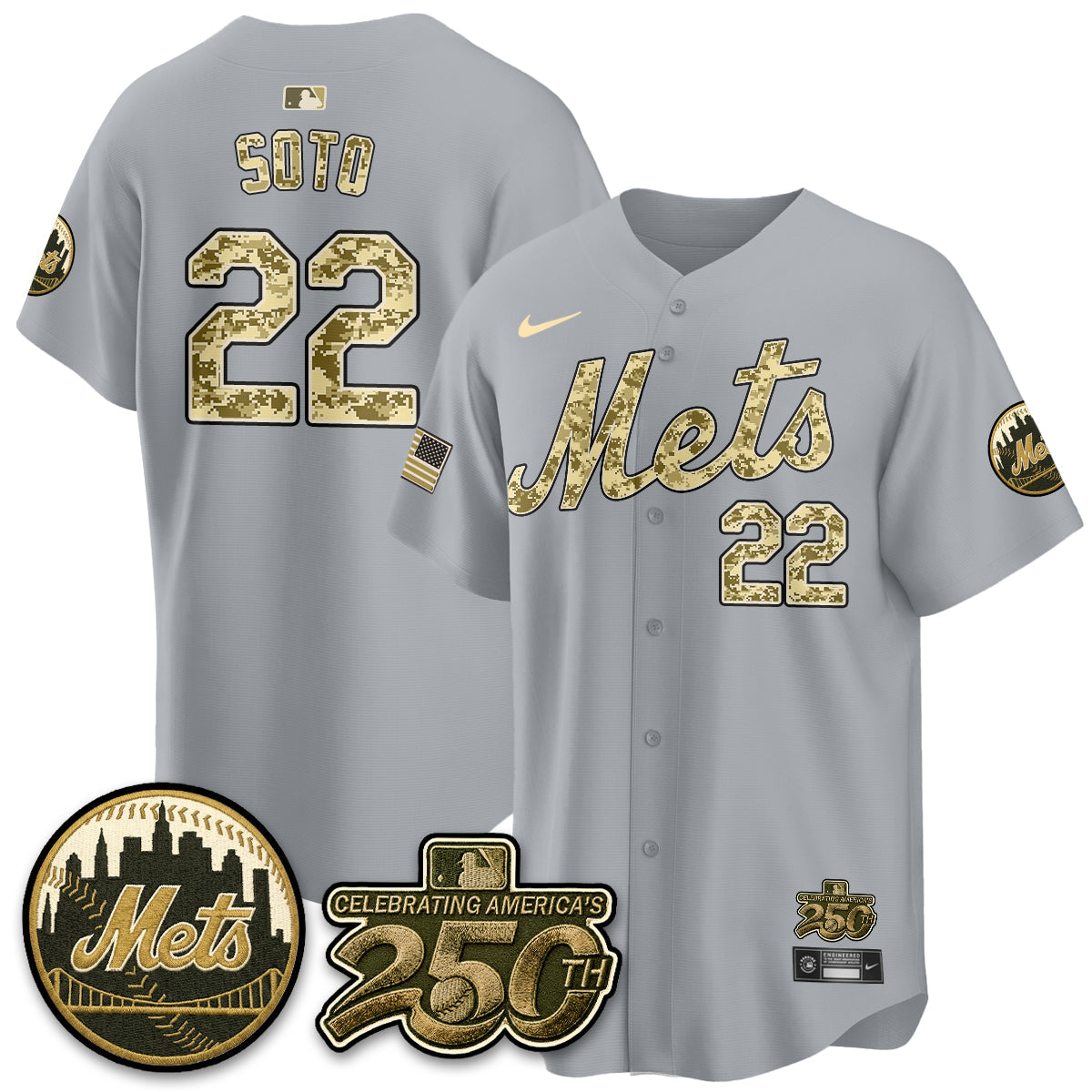 NYM Armed Forces Day Vapor Premier Limited Jersey - Stitched V2