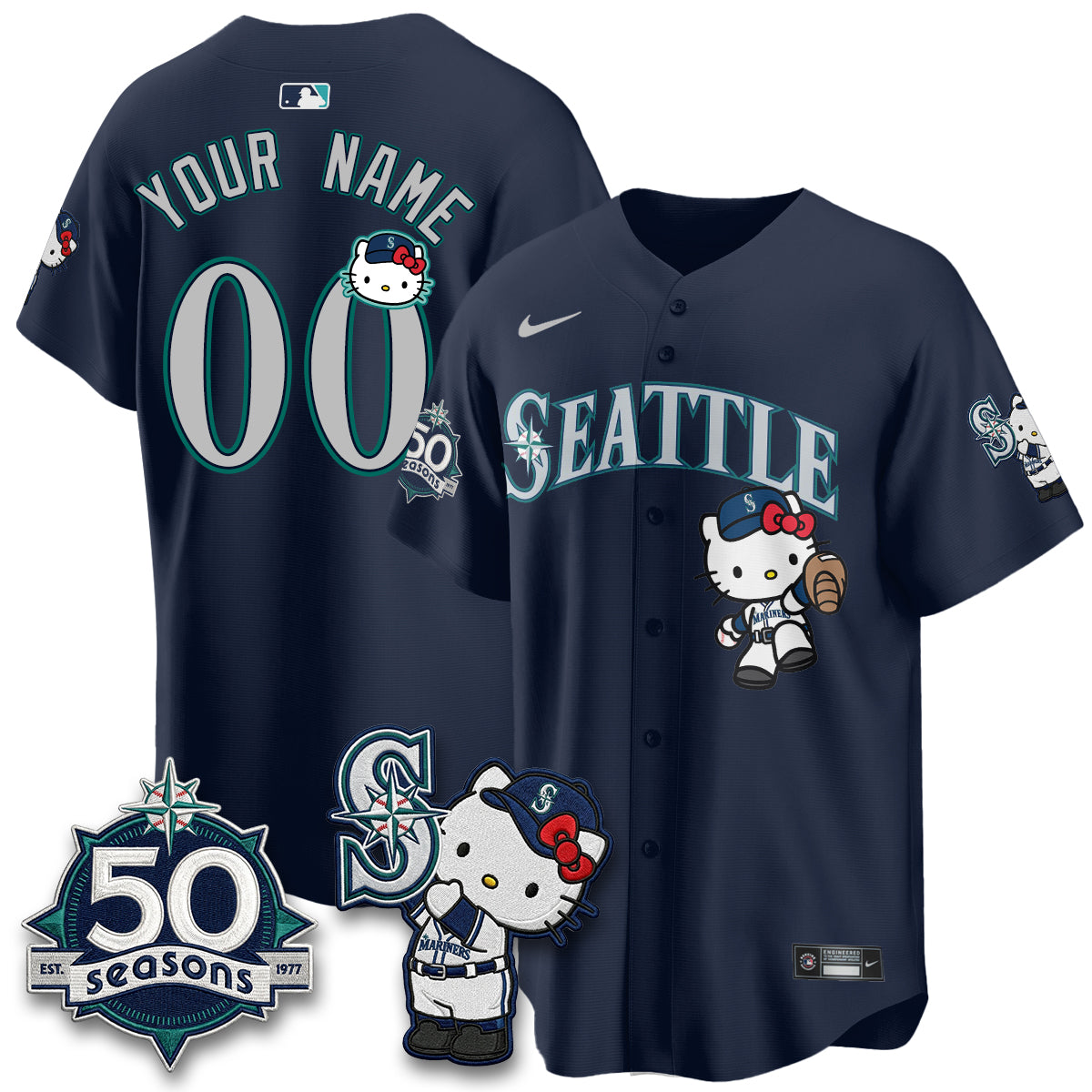 SEA x Meow KT Night Limited Custom Jersey - Stitched V2