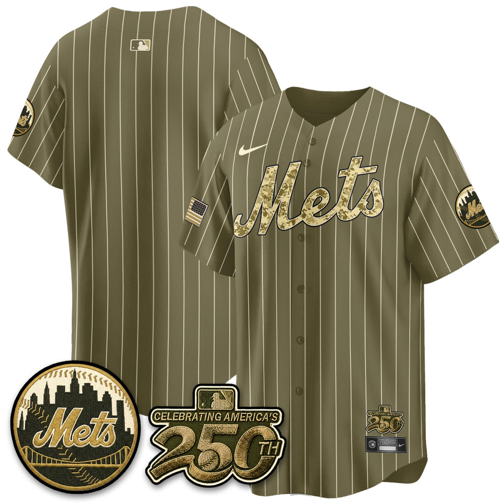 NYM Armed Forces Day Vapor Premier Limited Jersey - Stitched V2
